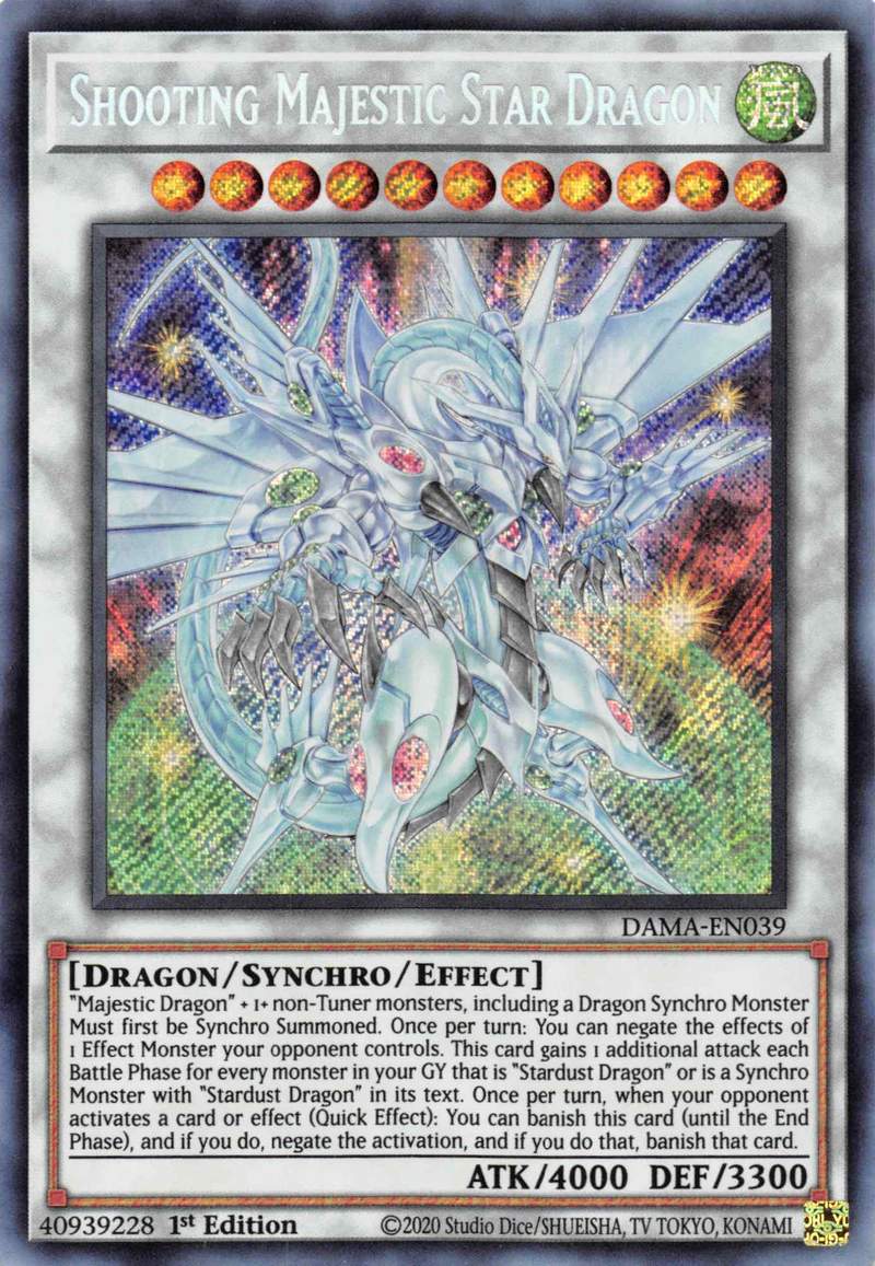 Shooting Majestic Star Dragon [DAMA-EN039] Starlight Rare | Card Merchant Takapuna