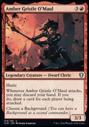 Amber Gristle O'Maul [Commander Legends: Battle for Baldur's Gate] | Card Merchant Takapuna
