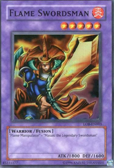 Flame Swordsman [LOB-EN003] Super Rare | Card Merchant Takapuna
