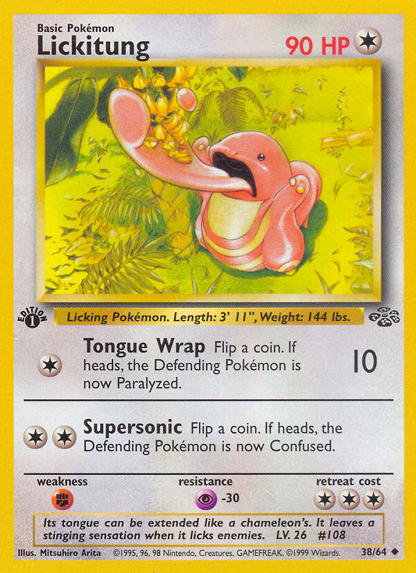 Lickitung (38/64) [Jungle 1st Edition] | Card Merchant Takapuna