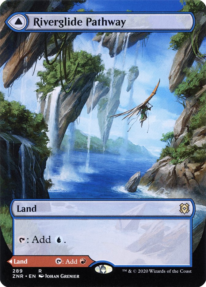 Riverglide Pathway // Lavaglide Pathway (Borderless Alternate Art) [Zendikar Rising] | Card Merchant Takapuna