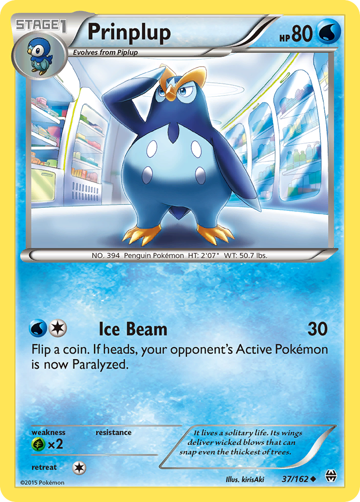 Prinplup (37/162) [XY: BREAKthrough] | Card Merchant Takapuna