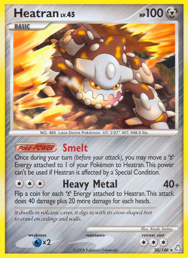 Heatran (30/146) (Theme Deck Exclusive) [Diamond & Pearl: Legends Awakened] | Card Merchant Takapuna