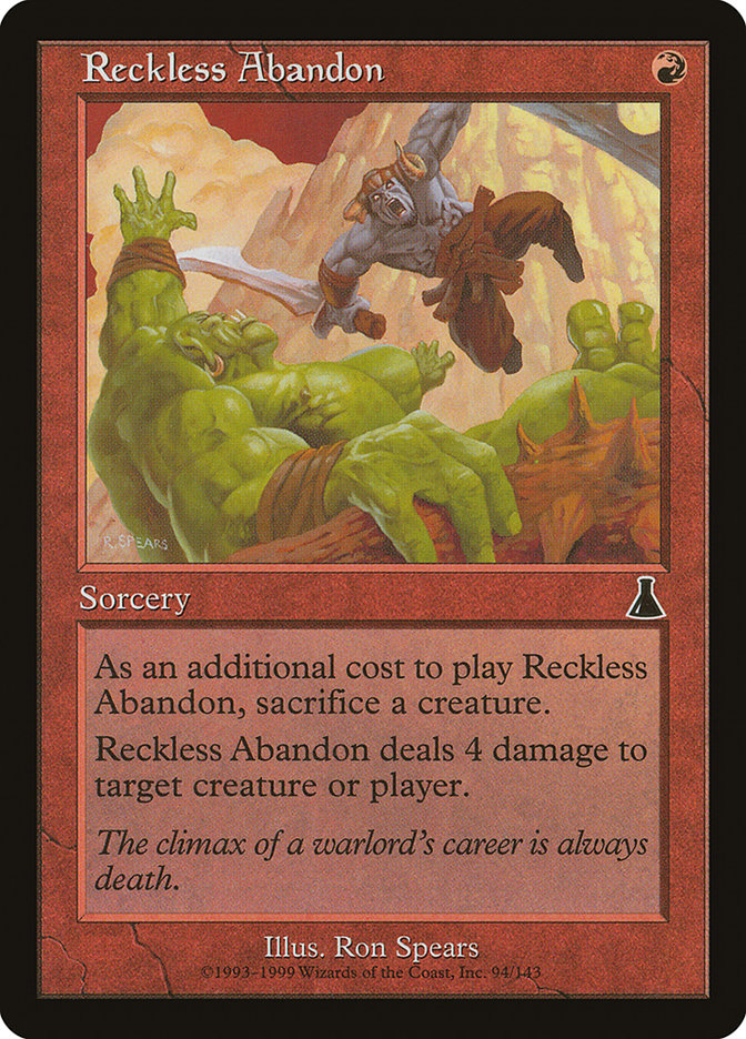 Reckless Abandon [Urza's Destiny] | Card Merchant Takapuna