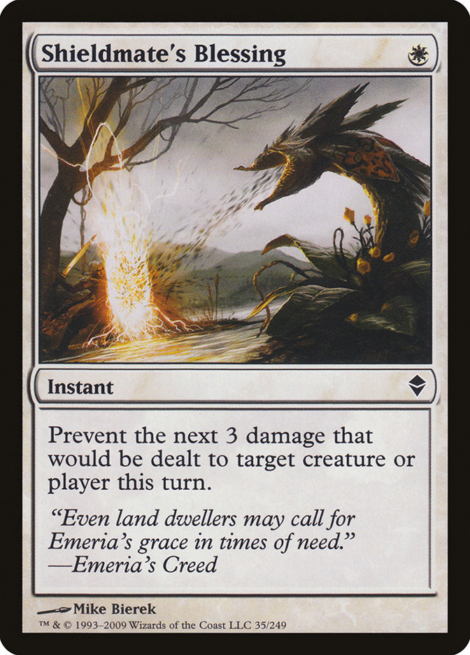 Shieldmate's Blessing [Zendikar] | Card Merchant Takapuna