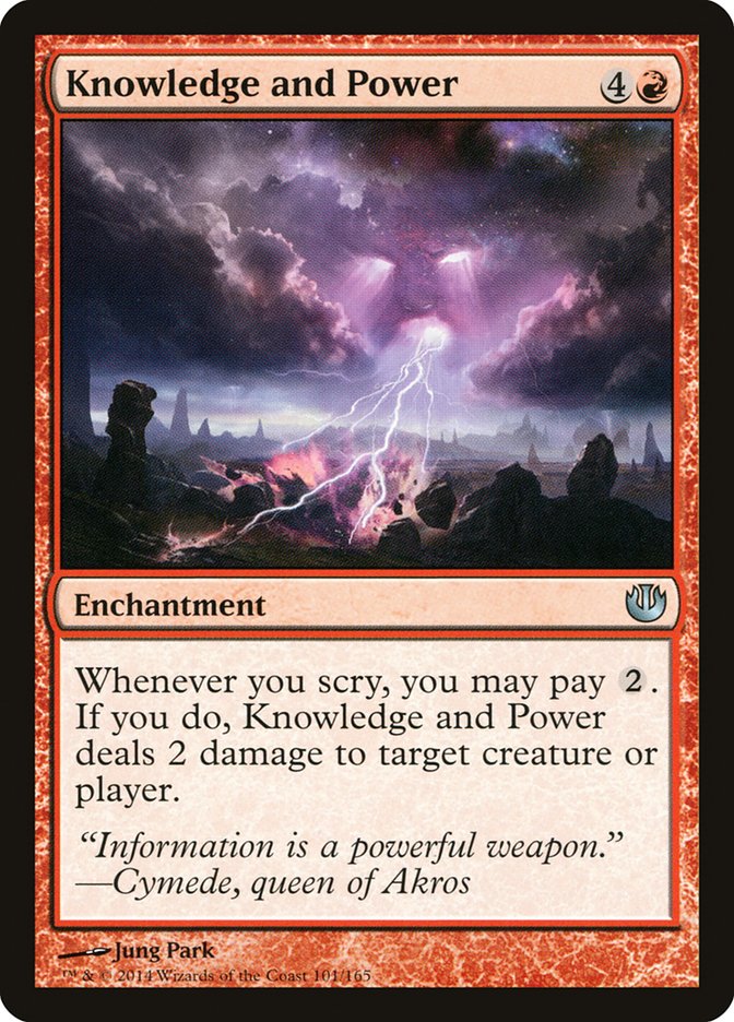 Knowledge and Power [Journey into Nyx] | Card Merchant Takapuna