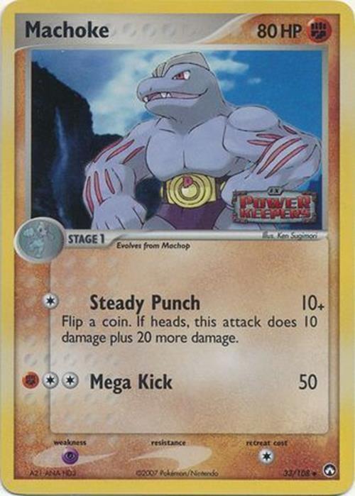 Machoke (33/108) (Stamped) [EX: Power Keepers] | Card Merchant Takapuna
