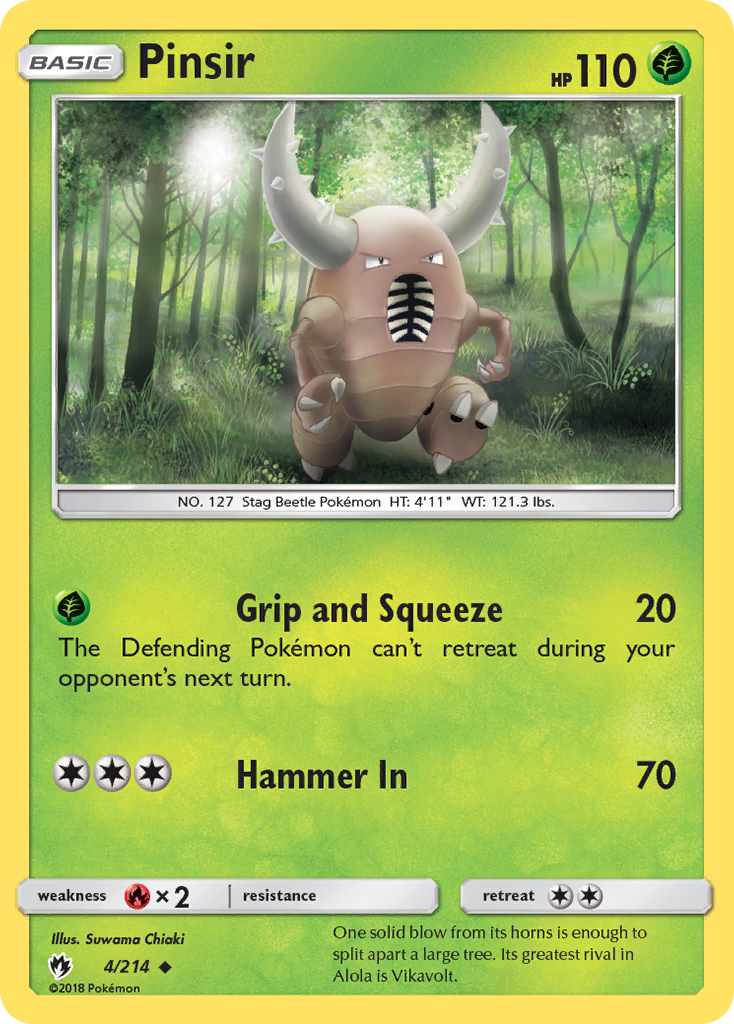 Pinsir (4/214) [Sun & Moon: Lost Thunder] | Card Merchant Takapuna