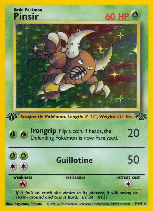 Pinsir (9/64) [Jungle 1st Edition] | Card Merchant Takapuna