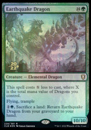 Earthquake Dragon [Commander Legends: Battle for Baldur's Gate Prerelease Promos] | Card Merchant Takapuna