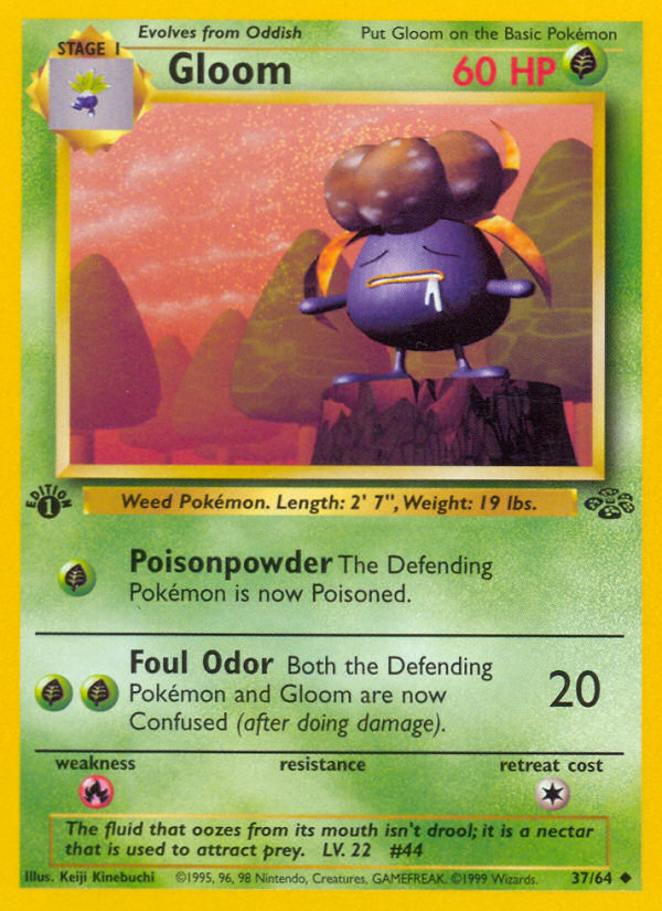 Gloom (37/64) [Jungle 1st Edition] | Card Merchant Takapuna