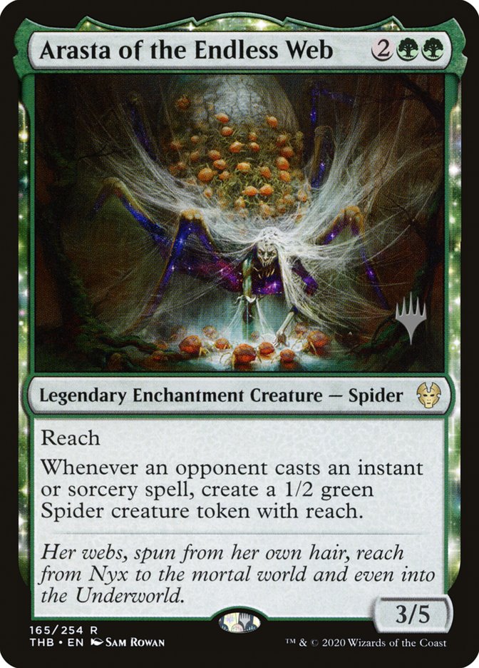 Arasta of the Endless Web (Promo Pack) [Theros Beyond Death Promos] | Card Merchant Takapuna