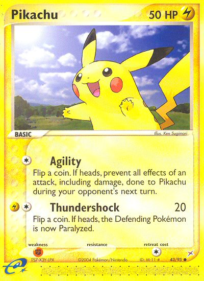 Pikachu (43/95) [EX: Team Magma vs Team Aqua] | Card Merchant Takapuna