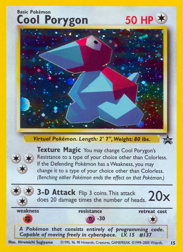 Cool Porygon (15) [Wizards of the Coast: Black Star Promos] | Card Merchant Takapuna