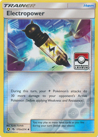 Electropower (172a/214) (League Promo) [Sun & Moon: Lost Thunder] | Card Merchant Takapuna