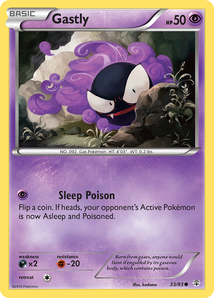 Gastly (33/83) [XY: Generations] | Card Merchant Takapuna