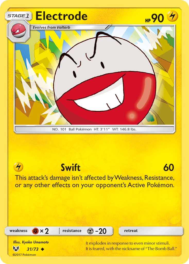 Electrode (31/73) [Sun & Moon: Shining Legends] | Card Merchant Takapuna