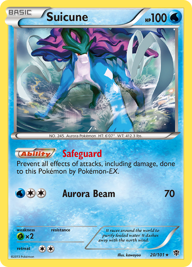 Suicune (20/101) [Black & White: Plasma Blast] | Card Merchant Takapuna