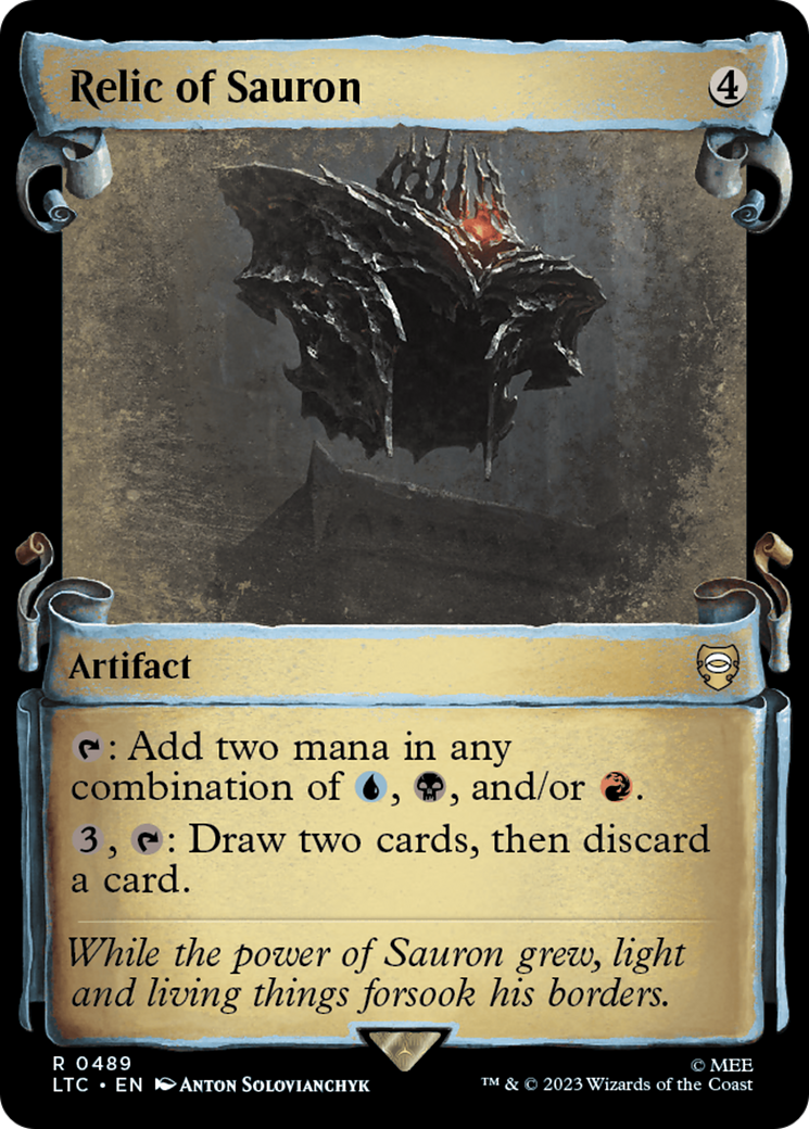Relic of Sauron [The Lord of the Rings: Tales of Middle-Earth Commander Showcase Scrolls] | Card Merchant Takapuna