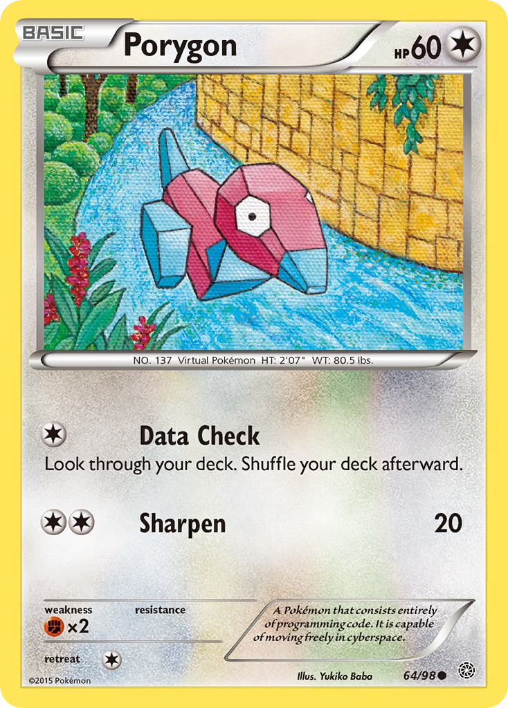 Porygon (64/98) [XY: Ancient Origins] | Card Merchant Takapuna