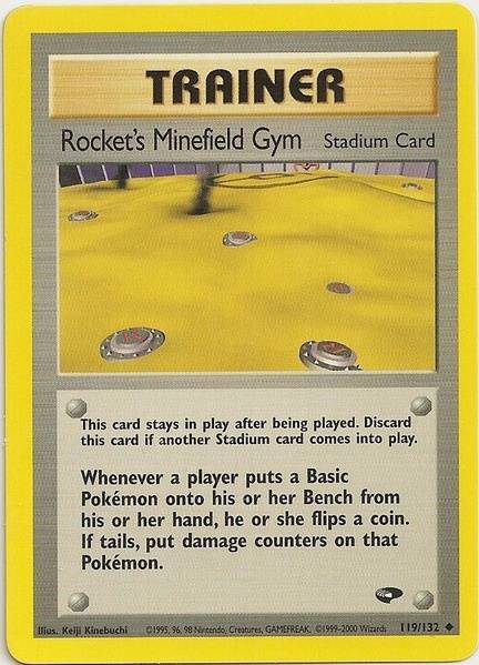 Rocket's Minefield Gym (119/132) [Gym Challenge Unlimited] | Card Merchant Takapuna