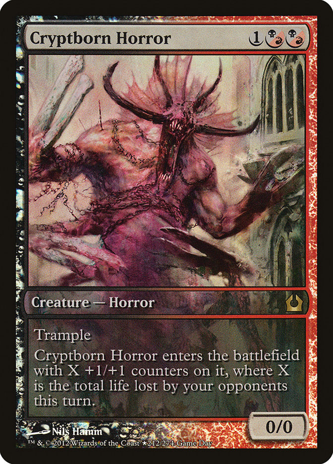 Cryptborn Horror (Game Day) (Extended Art) [Return to Ravnica Promos] | Card Merchant Takapuna