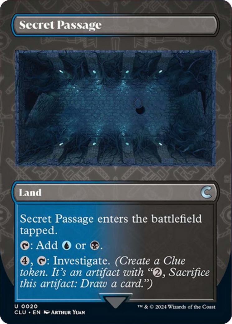Secret Passage (Borderless) [Ravnica: Clue Edition] | Card Merchant Takapuna