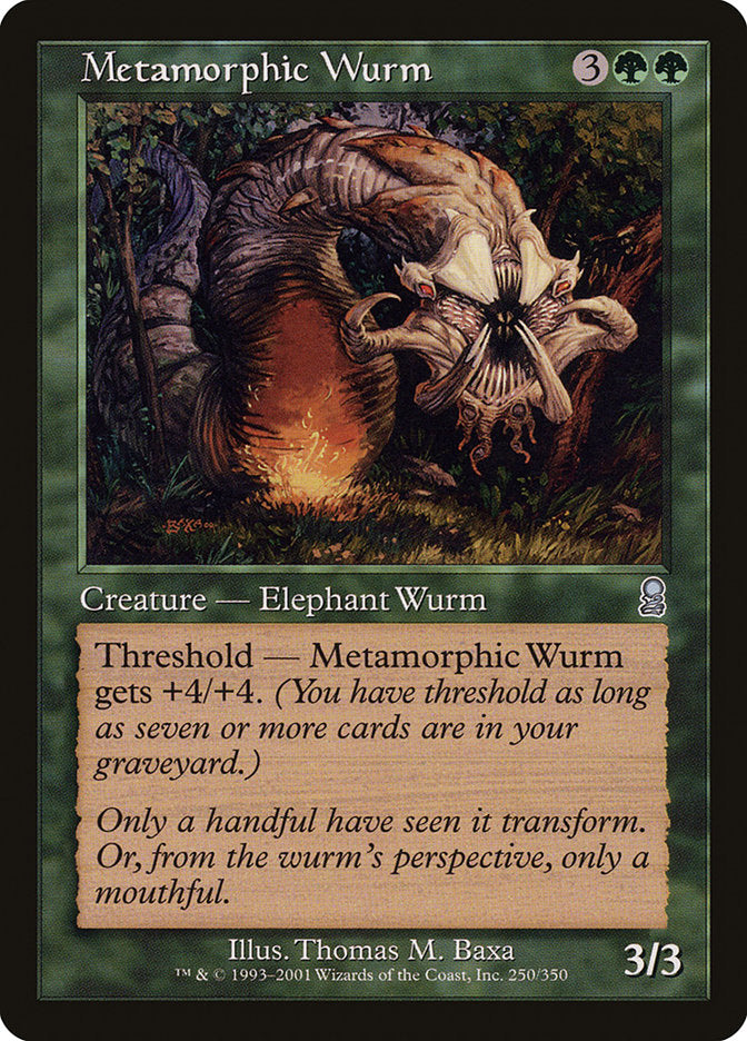 Metamorphic Wurm [Odyssey] | Card Merchant Takapuna