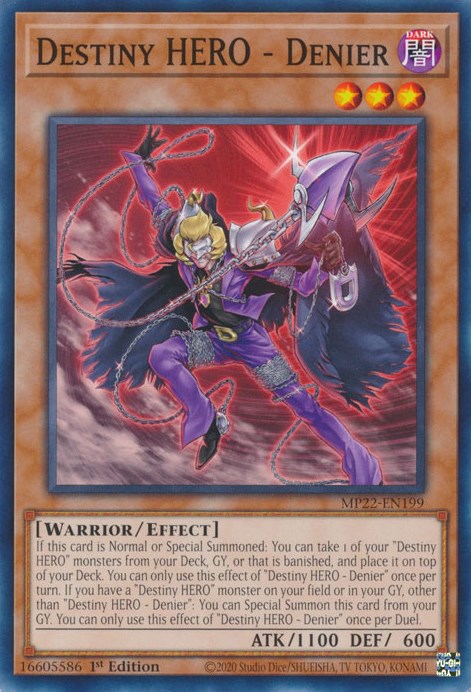 Destiny HERO - Denier [MP22-EN199] Common | Card Merchant Takapuna