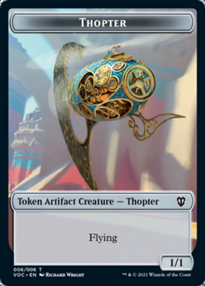 Spirit (003) // Thopter Double-Sided Token [Innistrad: Crimson Vow Commander Tokens] | Card Merchant Takapuna