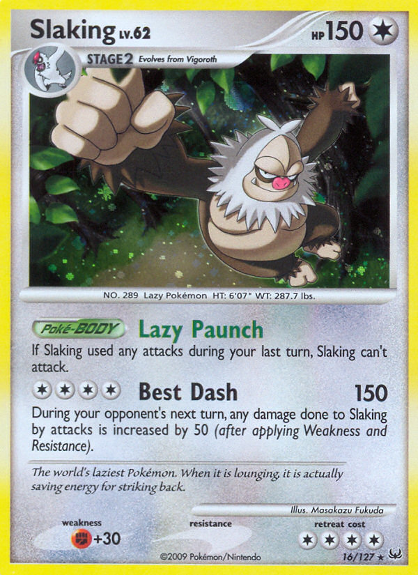 Slaking (16/127) [Platinum: Base Set] | Card Merchant Takapuna