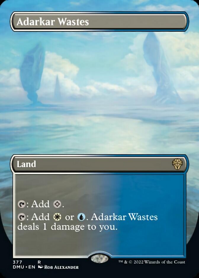 Adarkar Wastes (Borderless Alternate Art) [Dominaria United] | Card Merchant Takapuna