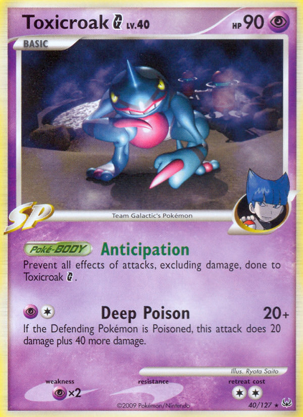 Toxicroak G (40/127) [Platinum: Base Set] | Card Merchant Takapuna
