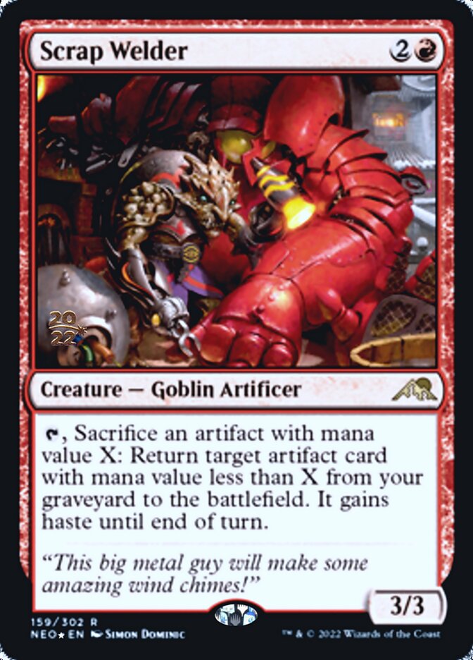 Scrap Welder [Kamigawa: Neon Dynasty Prerelease Promos] | Card Merchant Takapuna