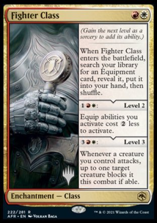 Fighter Class (Promo Pack) [Dungeons & Dragons: Adventures in the Forgotten Realms Promos] | Card Merchant Takapuna