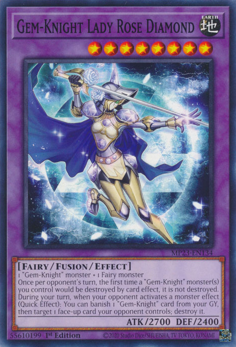 Gem-Knight Lady Rose Diamond [MP23-EN134] Common | Card Merchant Takapuna