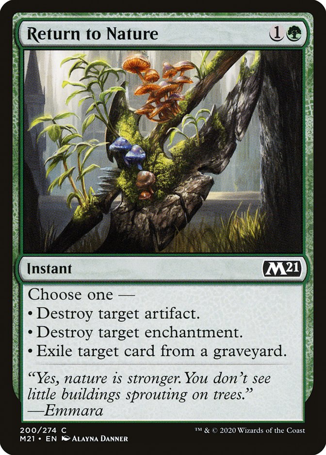 Return to Nature [Core Set 2021] | Card Merchant Takapuna
