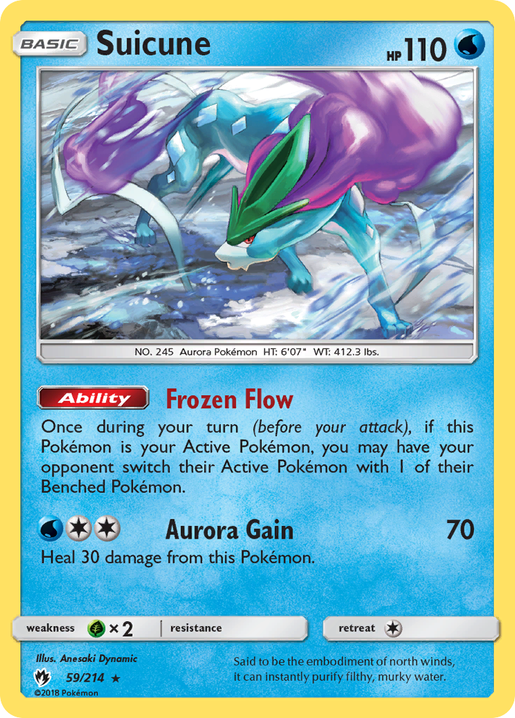 Suicune (59/214) [Sun & Moon: Lost Thunder] | Card Merchant Takapuna