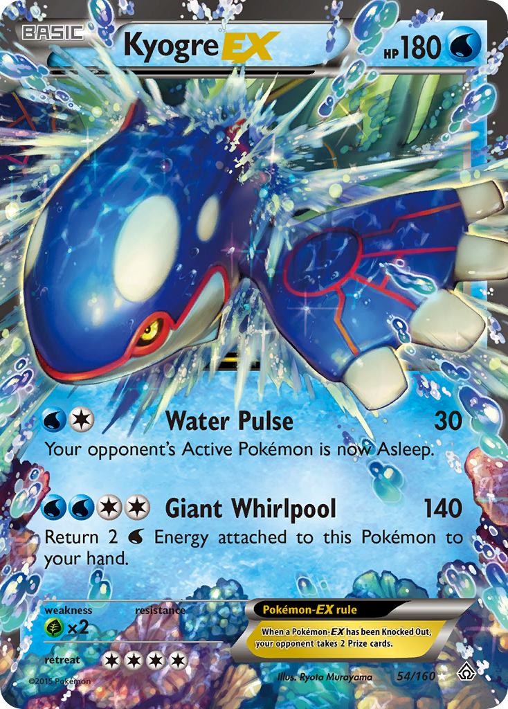 Kyogre EX (54/160) [XY: Primal Clash] | Card Merchant Takapuna
