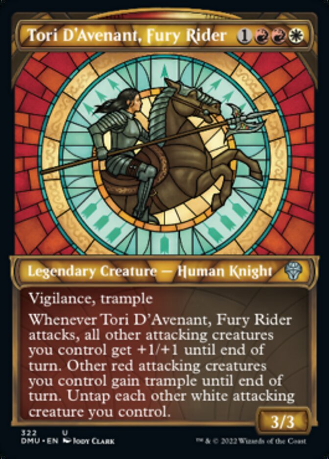 Tori D'Avenant, Fury Rider (Showcase) [Dominaria United] | Card Merchant Takapuna