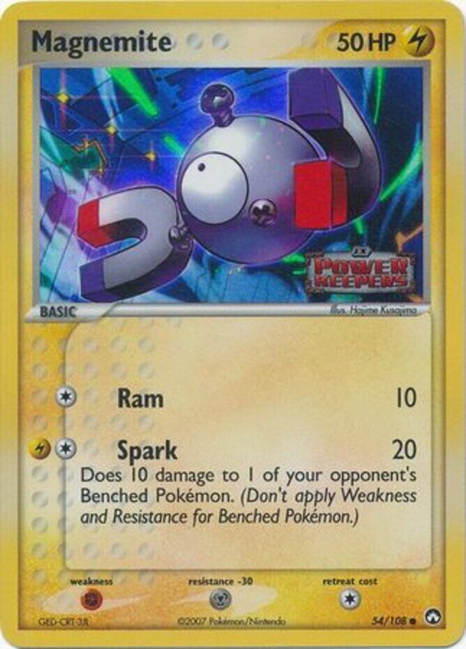 Magnemite (54/108) (Stamped) [EX: Power Keepers] | Card Merchant Takapuna