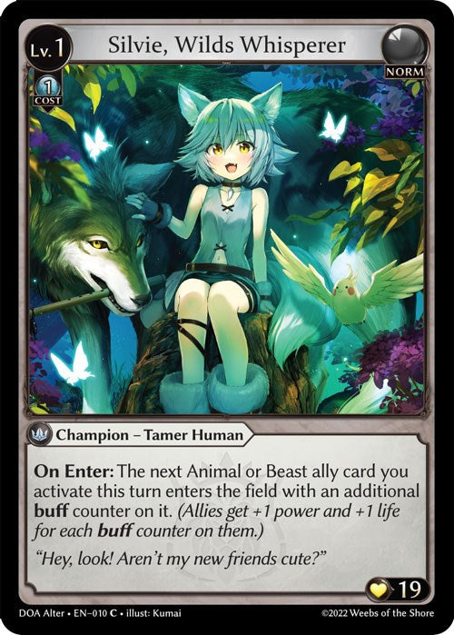 Silvie, Wilds Whisperer (010) [Dawn of Ashes: Alter Edition] | Card Merchant Takapuna