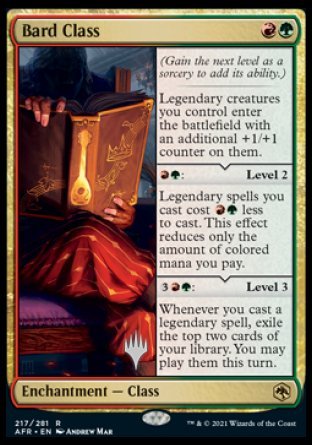 Bard Class (Promo Pack) [Dungeons & Dragons: Adventures in the Forgotten Realms Promos] | Card Merchant Takapuna