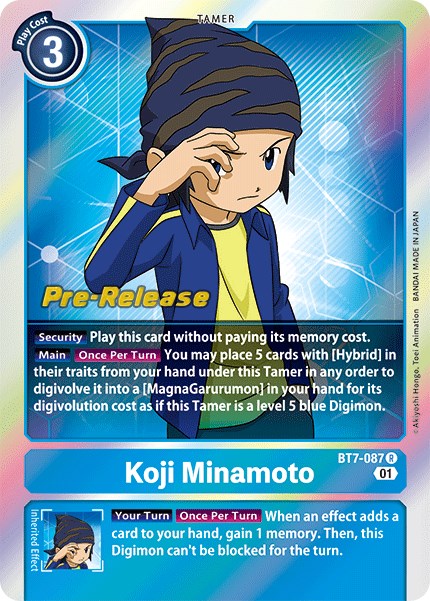 Koji Minamoto [BT7-087] [Next Adventure Pre-Release Cards] | Card Merchant Takapuna