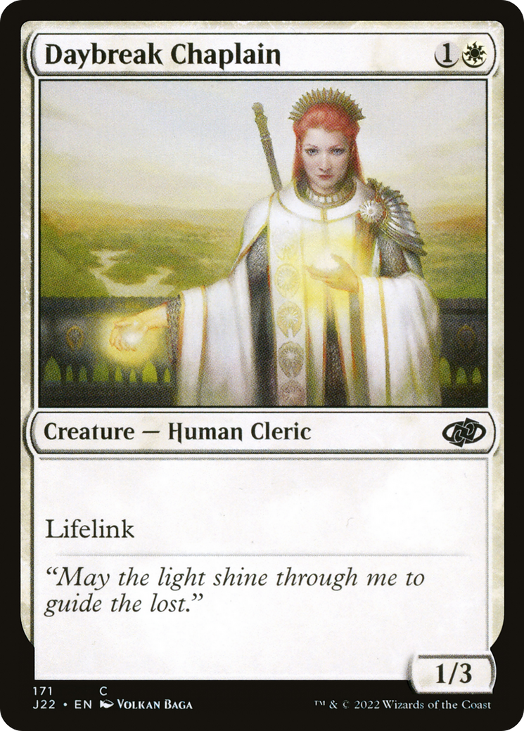 Daybreak Chaplain [Jumpstart 2022] | Card Merchant Takapuna