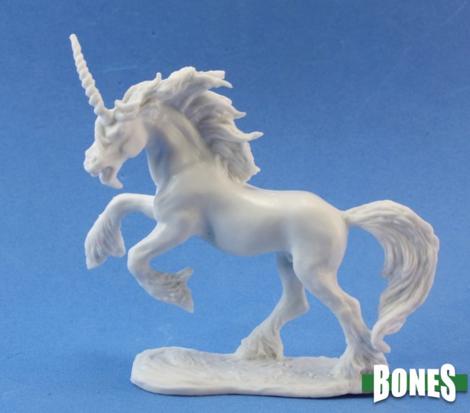 Dark Heaven Bones Miniatures: Silverhorn the Unicorn | Card Merchant Takapuna