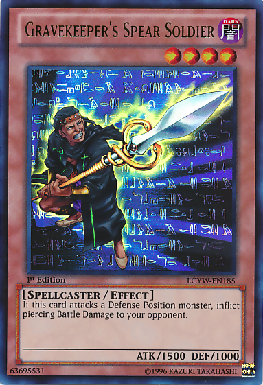 Gravekeeper's Spear Soldier [LCYW-EN185] Ultra Rare | Card Merchant Takapuna