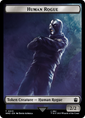 Human Rogue // Clue (0022) Double-Sided Token [Doctor Who Tokens] | Card Merchant Takapuna