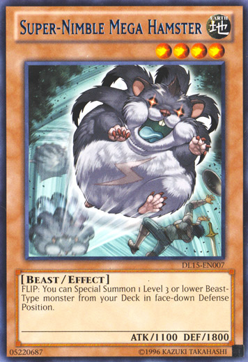 Super-Nimble Mega Hamster (Blue) [DL15-EN007] Rare | Card Merchant Takapuna