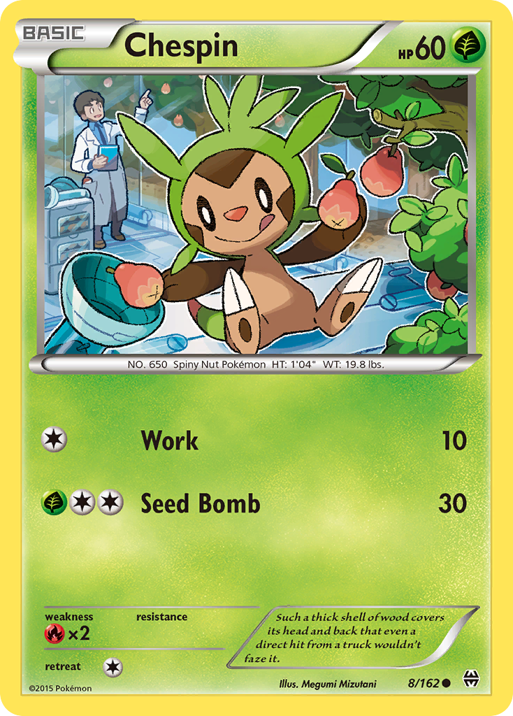 Chespin (8/162) [XY: BREAKthrough] | Card Merchant Takapuna